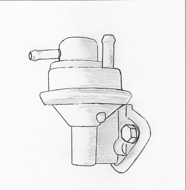 brændstofpumpe gennemskåret