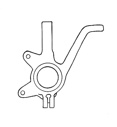forhjulsspindel