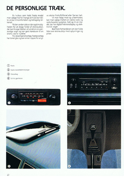 Salgsbrochüre fiesta august 1985