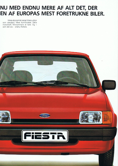 Salgsbrochüre fiesta august 1985