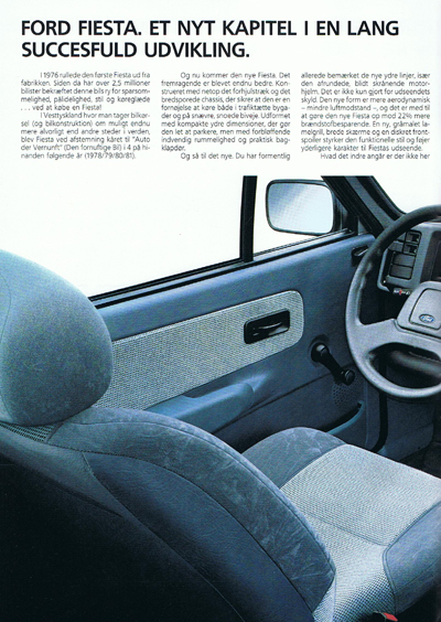 Salgsbrochüre fiesta august 1985